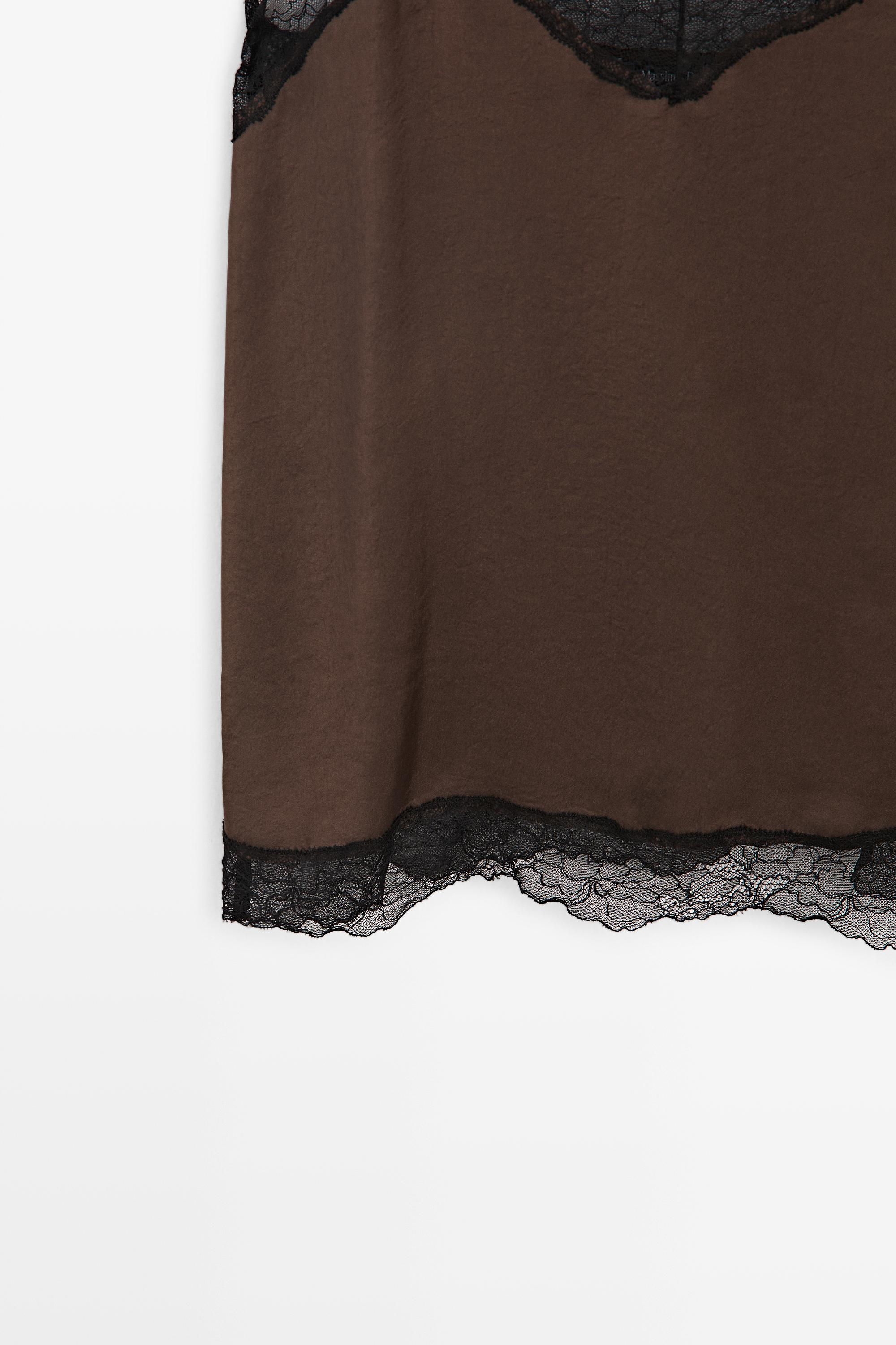 Contrast lace camisole top